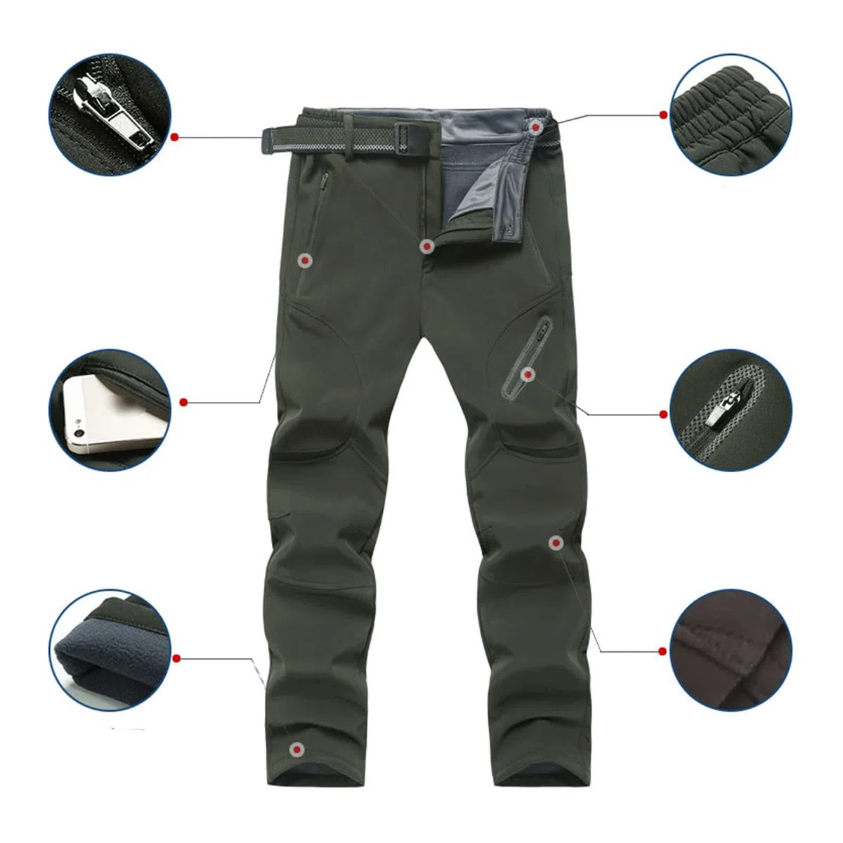 Yytcsjz Männer Ski Jacke Ski Hosen, Mode Mens Plus Size Plüsch und Verdicken Kapuze Ski Mantel Hose Ski Anzug, Outdoor Sport 2-teiliges Set, zum Skifahren und Winter Outdoor Aktivitäten
