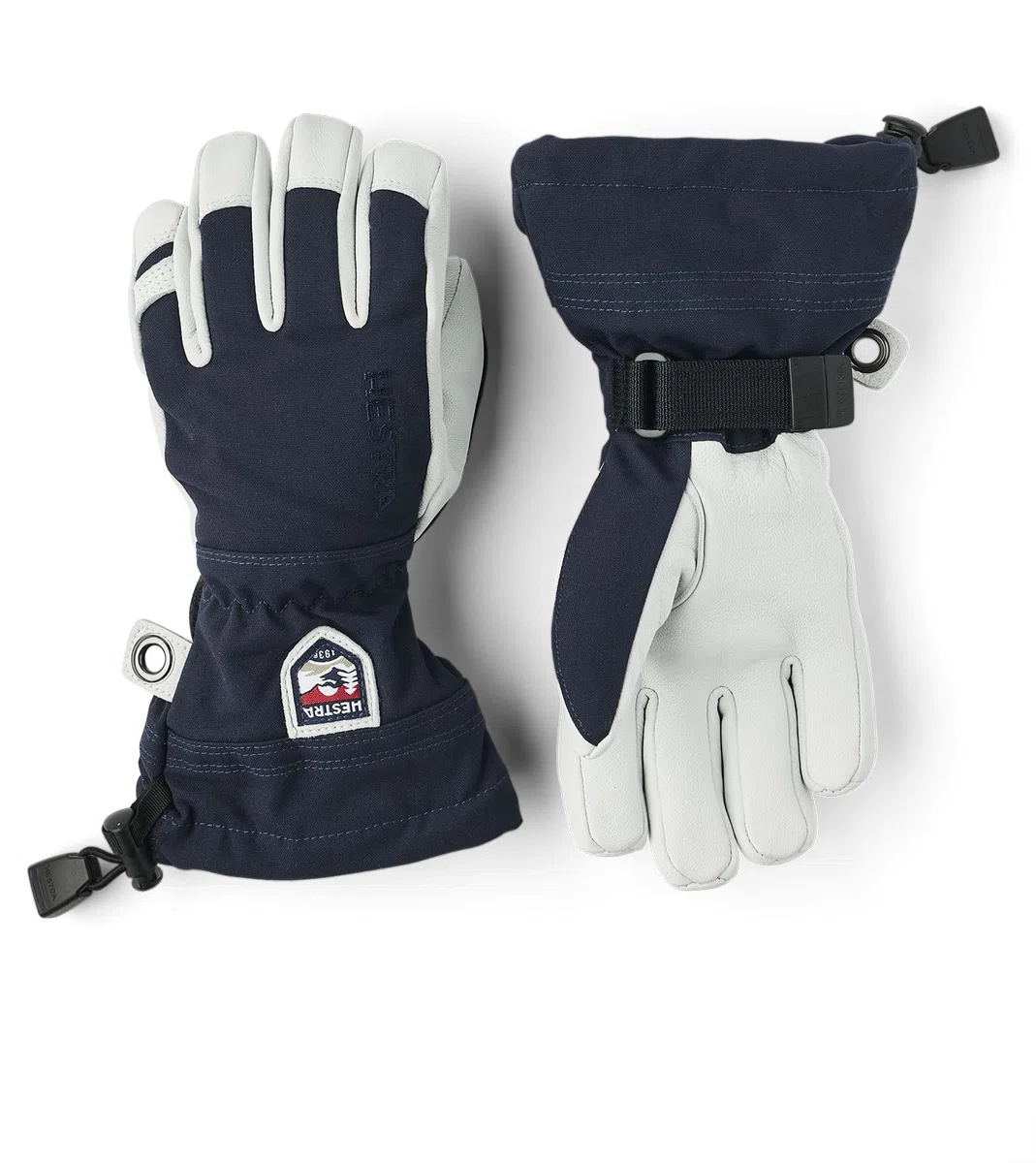 HESTRA Army Leather Heli Ski 5-Finger Handschuhe Kinder Navy Handschuhgröße 7 2020 Outdoor Handschuhe