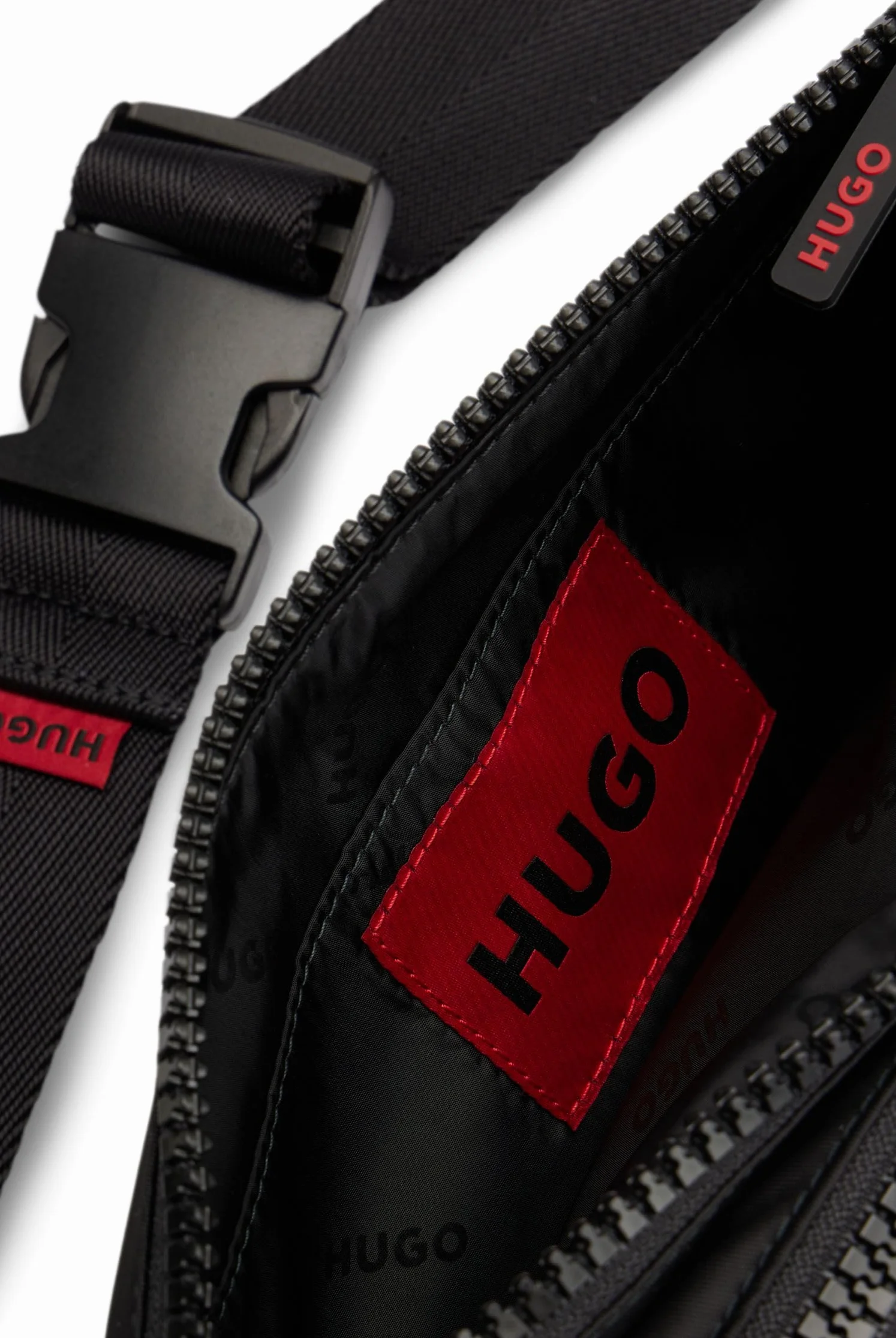 HUGO Herren Ethon 2.0N Bumbag N Gürteltasche mit Logo-Label aus Gummi