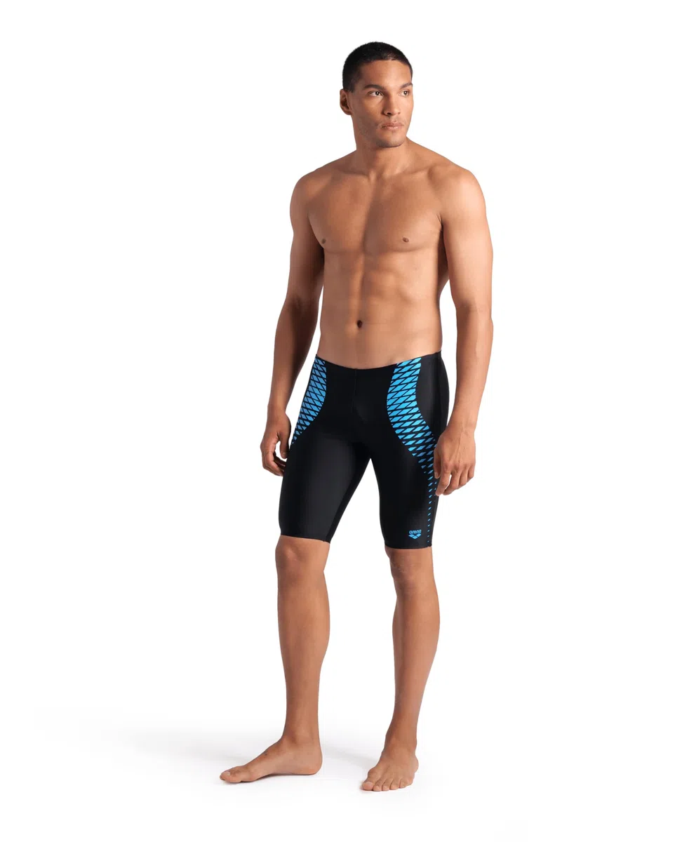 ARENA Mens Men's Feel Openings Swim Jammer Knee Length Swimsuit Sports Pool Bathing Suit