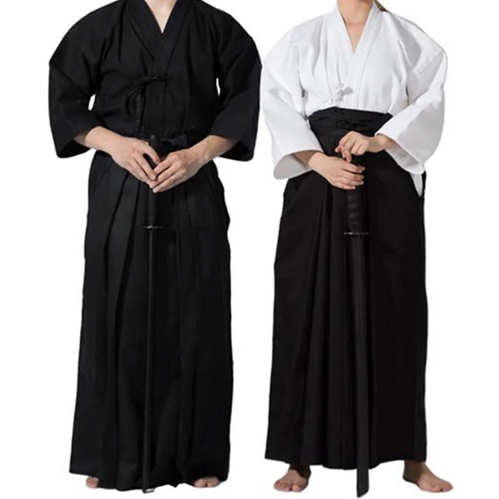 Kendo-Hakama-Hose, Japanische Samurai-uniform, Traditionelle Kampfsportbekleidung, Hapkido-Hakama-uniform Für Japanisches Bogenschießen