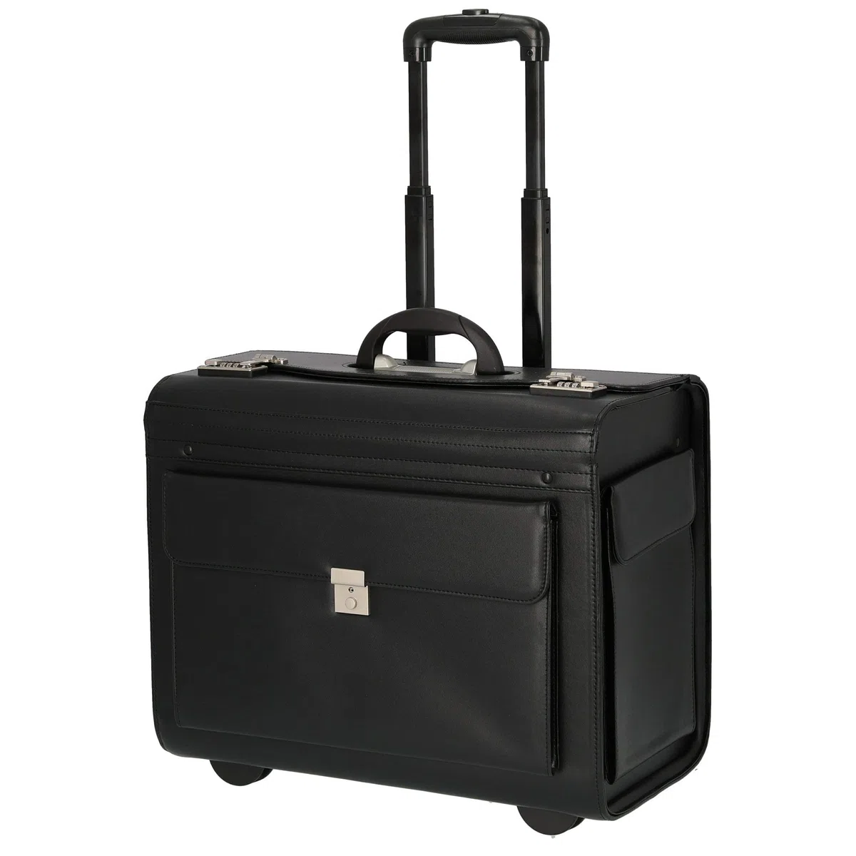 Pilotenkoffer 2-Rollen-Businesstrolley 50 cm schwarz