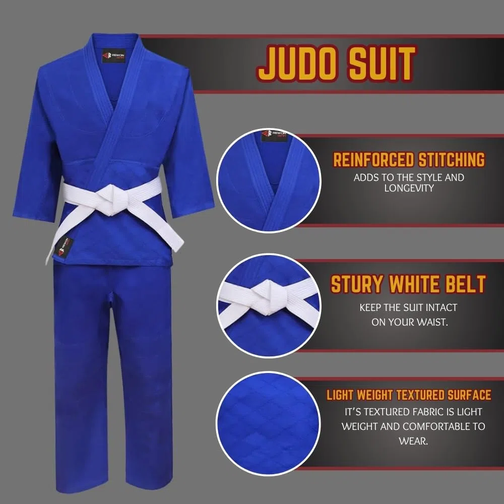 REWON Judoanzug - judo gi Kampfanzug Trainingsanzug für Männer Frauen Kinder…
