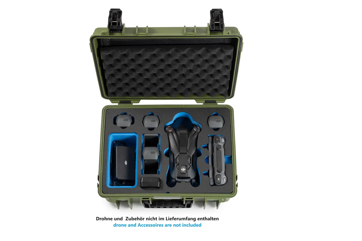 B&W International Transportkoffer Outdoor 5000 (PP.221) – für DJI Mavic 4 Pro – Wasserdicht (IP67), staubdicht, schlagfest, extrem robust