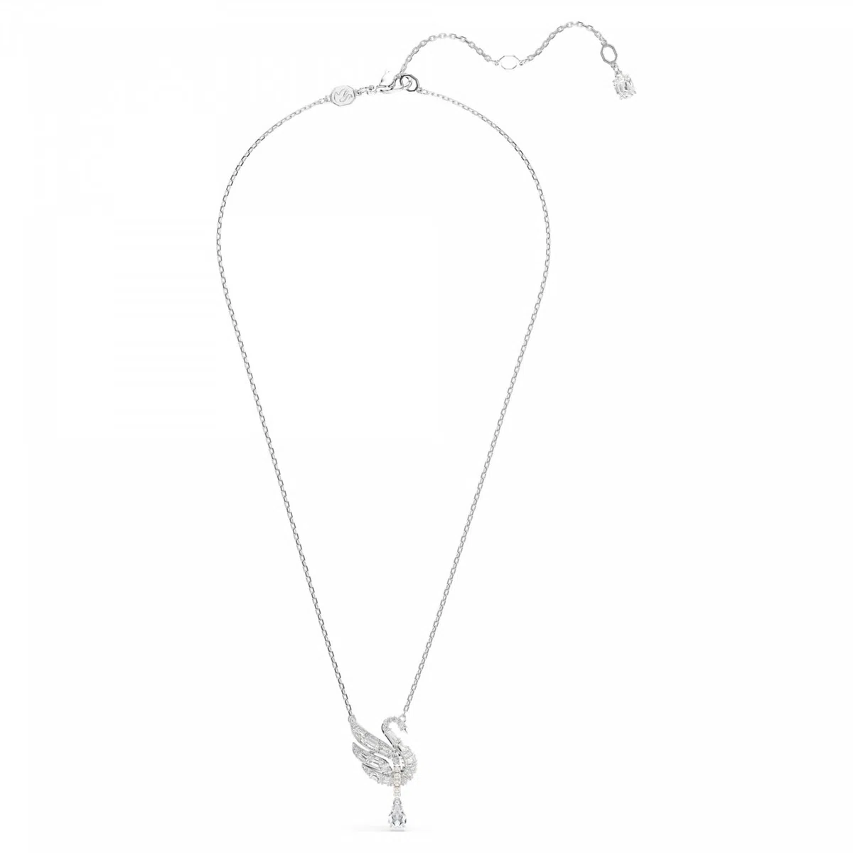 Swarovski Swan Kollektion, Weiß, Rhodiniert