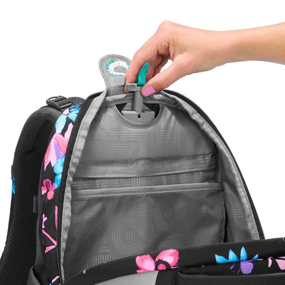 coocazoo MATE Schulranzen-Set 3tlg für Mädchen und Jungen ab der 4. Klasse mit Rucksack. Schlamperetui und Sportbeutel (Floral Artnight V2)