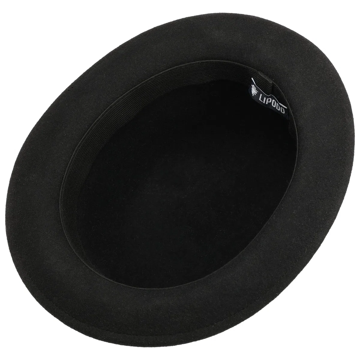 Lipodo Melone Wollfilzhut Bowler Ripsband Damen Herren Made in Italy Sommer Winter Anlasshut