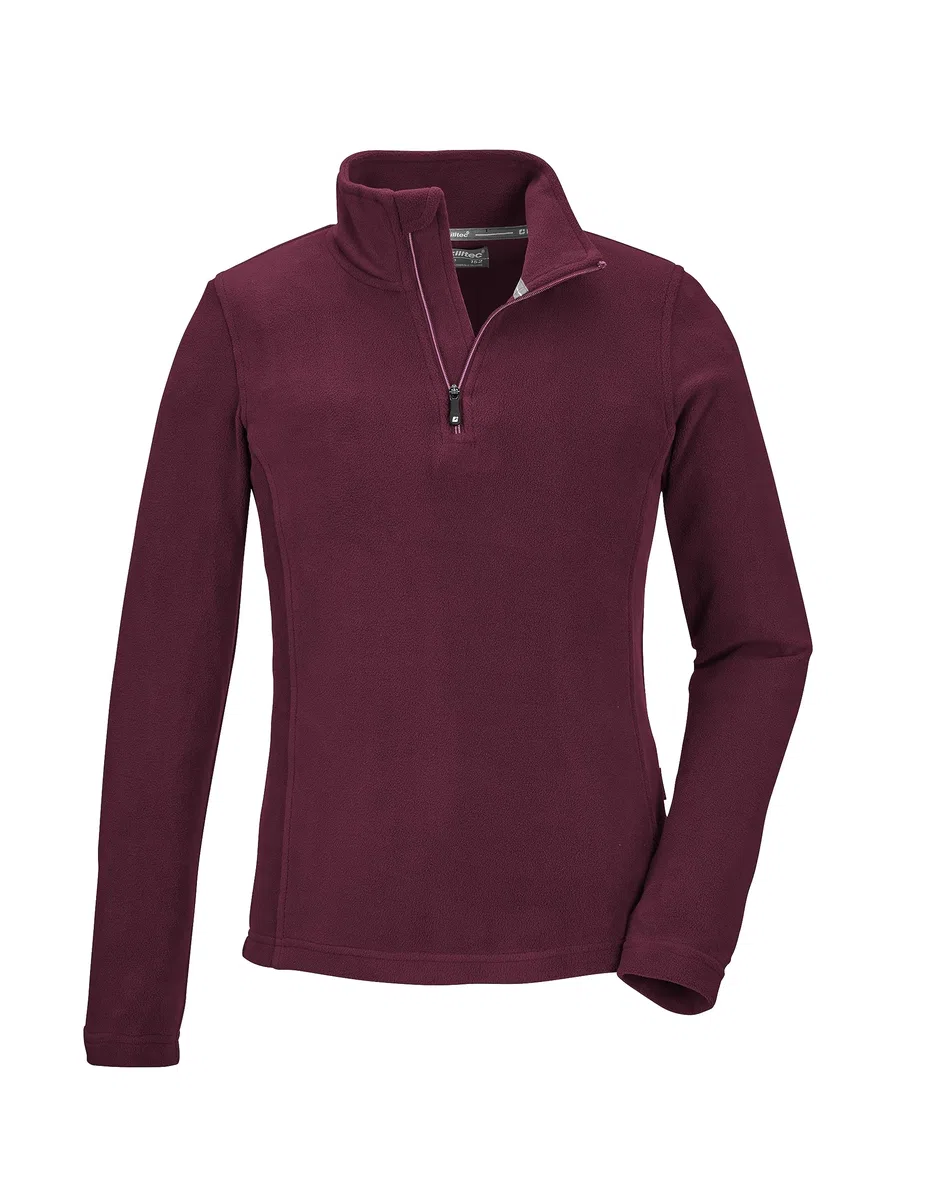 Killtec Mädchen Ksw 188 Grls Flc Shrt Fleeceshirt mit Stehkragen und Reißverschluss