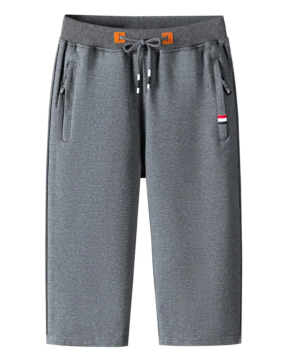 Herren Sport Jogginghose Sommer Outdoor Kurze Hose Baumwolle Jogging Hose Capri Hosen Leicht Fitness Trainingshose Atmungsaktiv Sommer Shorts