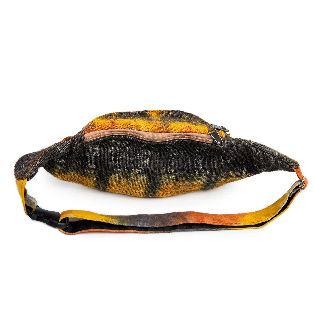 Freakmandu Unisex Hanf Gürteltasche – Fanny Packs, Hüftgürteltasche zum Umhängen, Boho Hippie Stil, Handgefertigte Hüfttaschen für Wandern, Laufen, Joggen, Männer und Frauen, Fall Trip