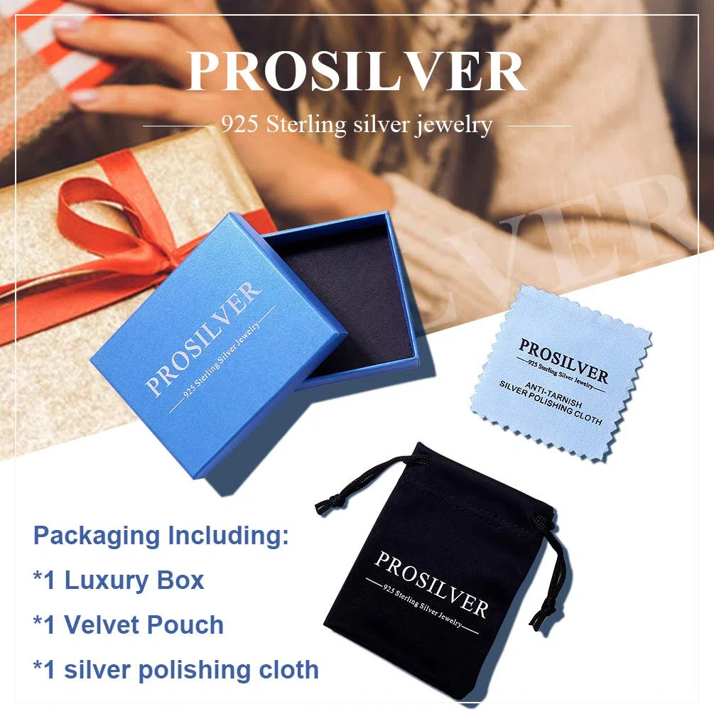 PROSILVER Medaillon aufklappbar mit Kette personalisiert Herz/Oval/Runde Anhänger Halskette Foto Bilder Amulett zum Öffnen 925 Silber/18k vergoldet Souvenir Schmuck für Frauen Mutter Tochter