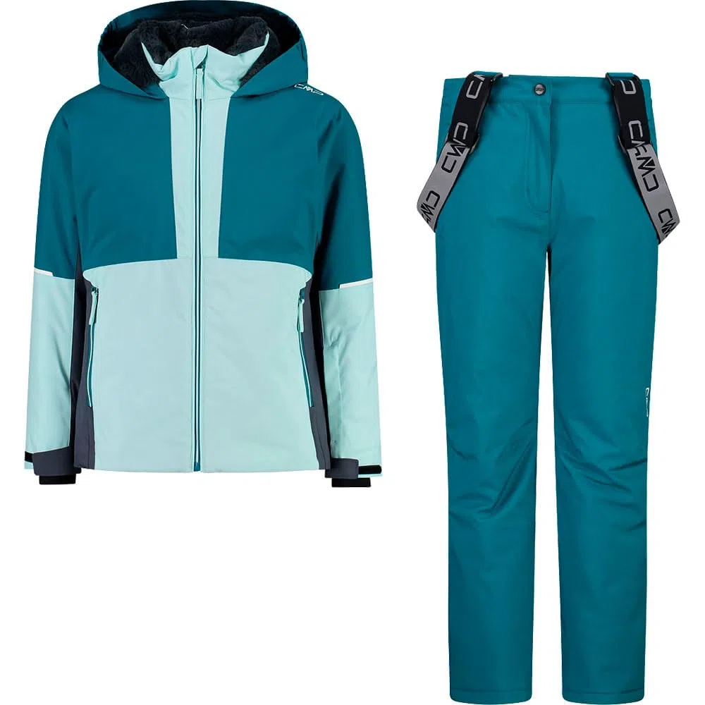 CMP, KID G SET JACKET AND PANT, 33W0195, Basic Turquoise, 176, Girl