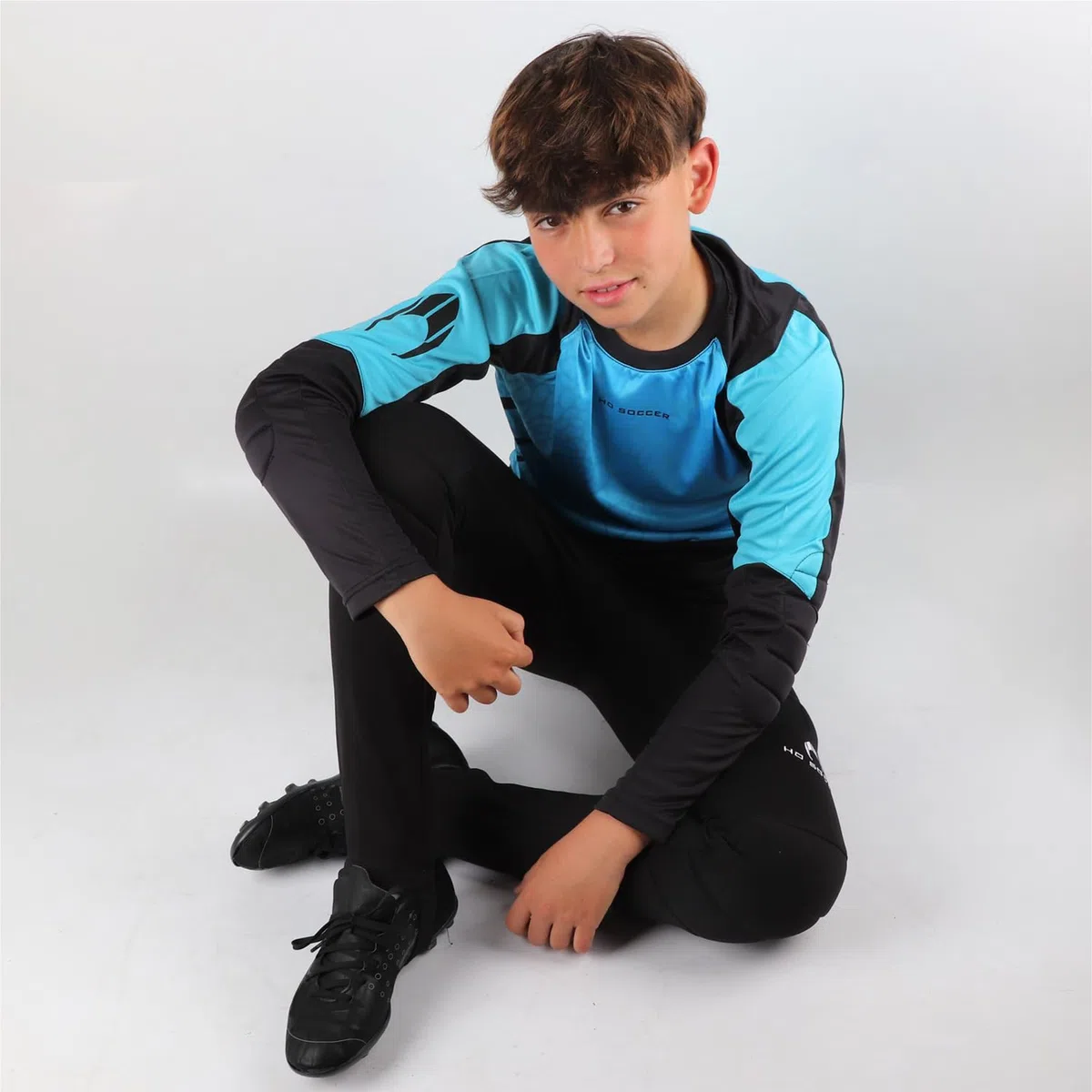 HO Soccer Uni Kinder Kid Keeper Set Deep-sea Blue Fröhlicher Torwart