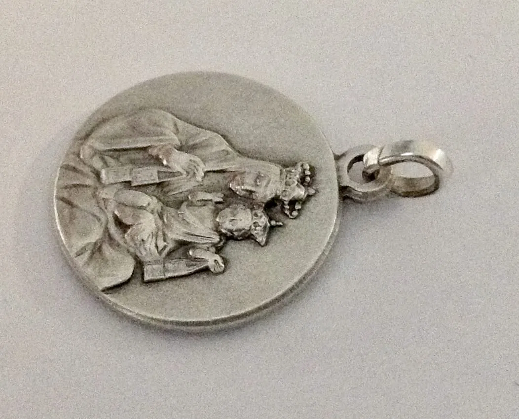 I G J 925 SrerlingSilber Skapuliermedaille des Karmels (Unsere Liebe Frau vom Karmel) - 100% Made in Italy