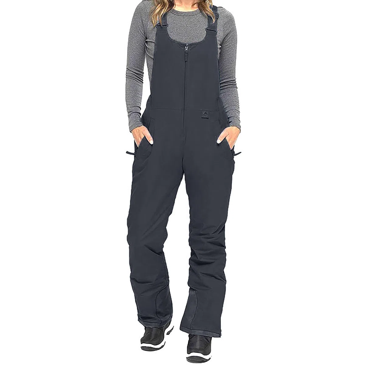 Skihose Damen Wasserdicht Schneehose Wasserdicht Thermo Gefüttert Hosenträgerhose mit Verstellbarer Latzhose Outdoorhose Winddicht Snowboardhose Winter Mode Softshellhose Leicht Schneeanzug
