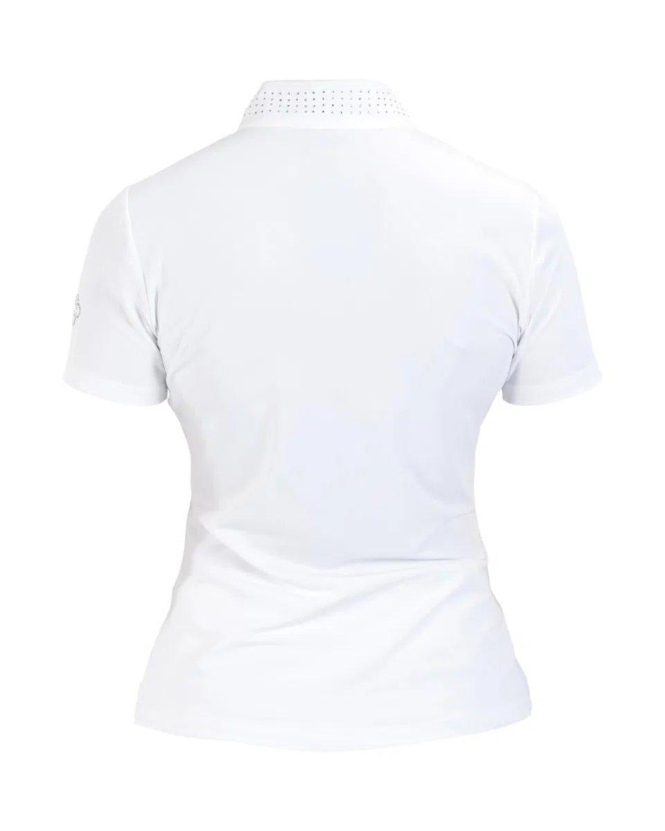 Damen Turniershirt München Kurzarm, leichtes und atmungsaktives Reitshirt für Turnier und Training im Sommer