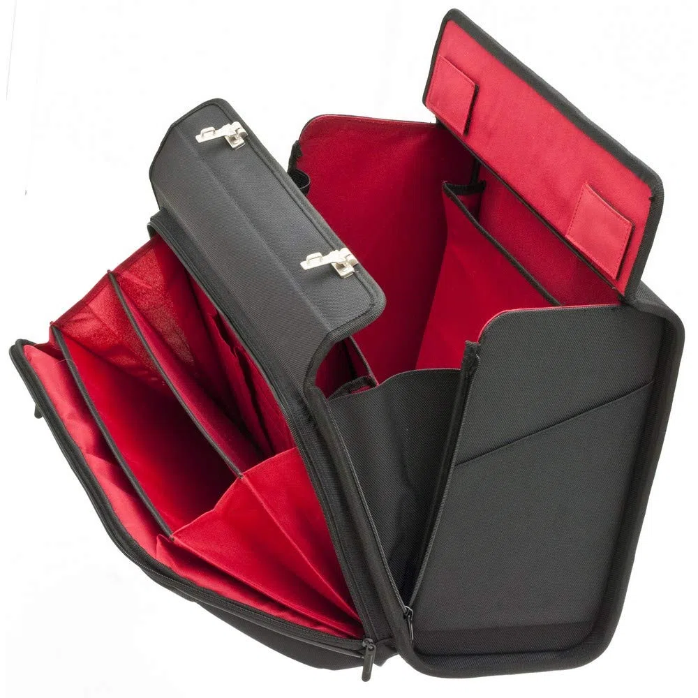 Pilotenkoffer Trolley Aktenkoffer mit Rollen und Laptopfach 15" Zoll Business Laptop Trolley Handgepäck