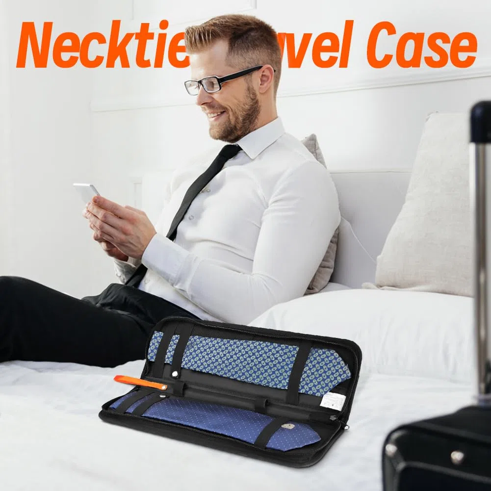 Krawattenbox Reiseetui Herren Krawatte Geschenkbox Zylinderform Anti-Falten Aufbewahrung Business Geschenk Fliege Verpackung
