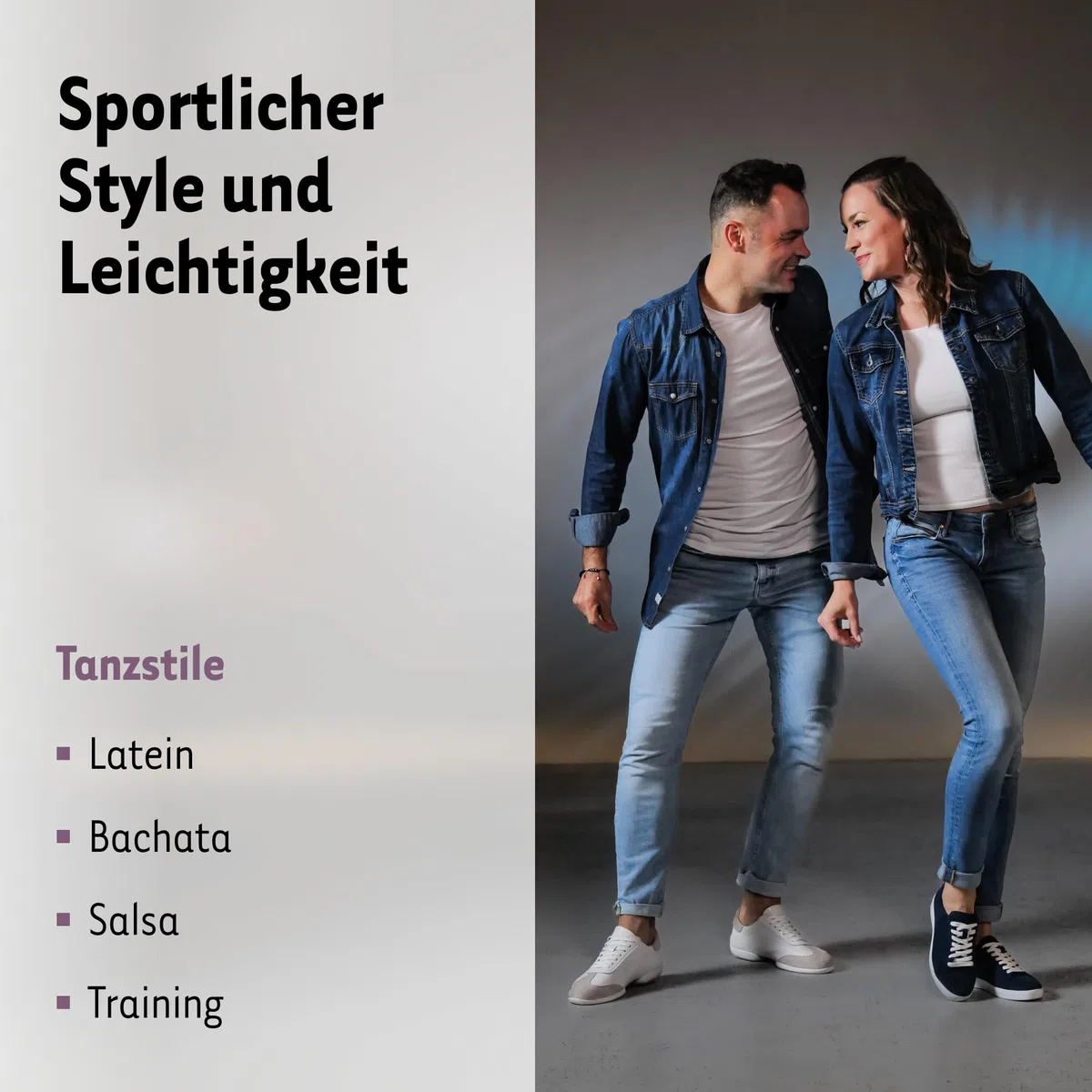 Werner Kern Tanzschuhe Damen Lacey | Tanzsneaker Silber für Latein, Salsa & Bachata mit Drehpunkten | Gleitfähige, vernähte Sohle | Geschlossen, herausnehmbare Innensohle | Made in Italy | 32-43 EU