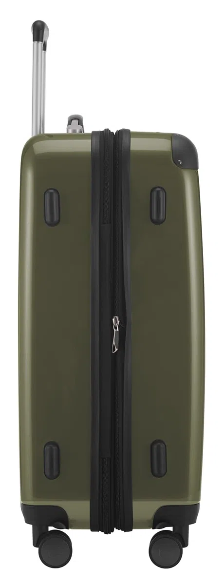Hauptstadtkoffer Alex - 3er Kofferset - Handgepäckskoffer 55 cm, mittelgroßer Koffer 65 cm + großer Reisekoffer 75 cm, Hartschale ABS+PC, Zahlenschloss, Avocado | ABS/PC-Hartschale · Zahlenschloss · Erweiterbar · 4 Rollen · Austauschbare Ersatzteile · Gep