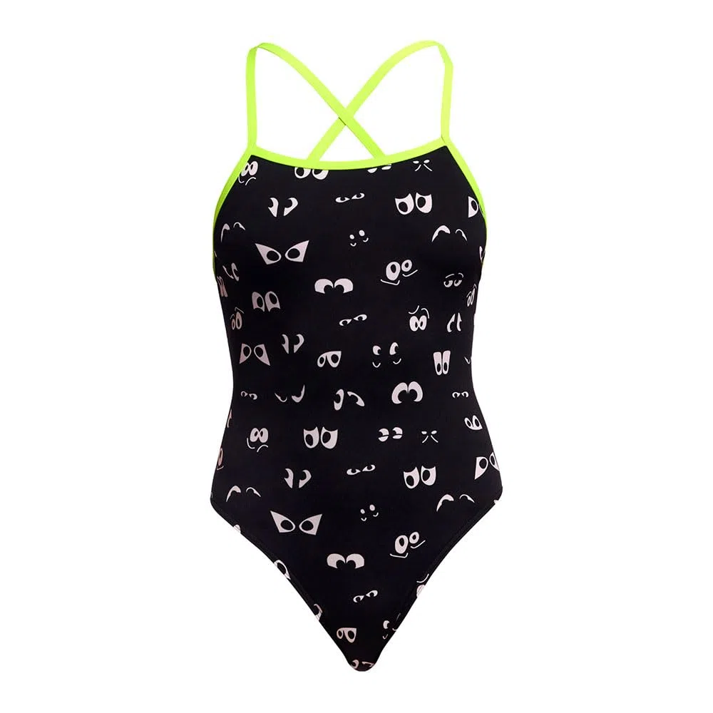 Funkita Eye Spy Badeanzug Damen zum Binden chlorresistent und schnelltrocknend