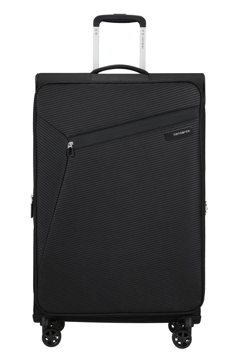 Samsonite Litebeam - Spinner L, Erweiterbar Koffer, 77 cm, 103/111 L, Schwarz (Black)