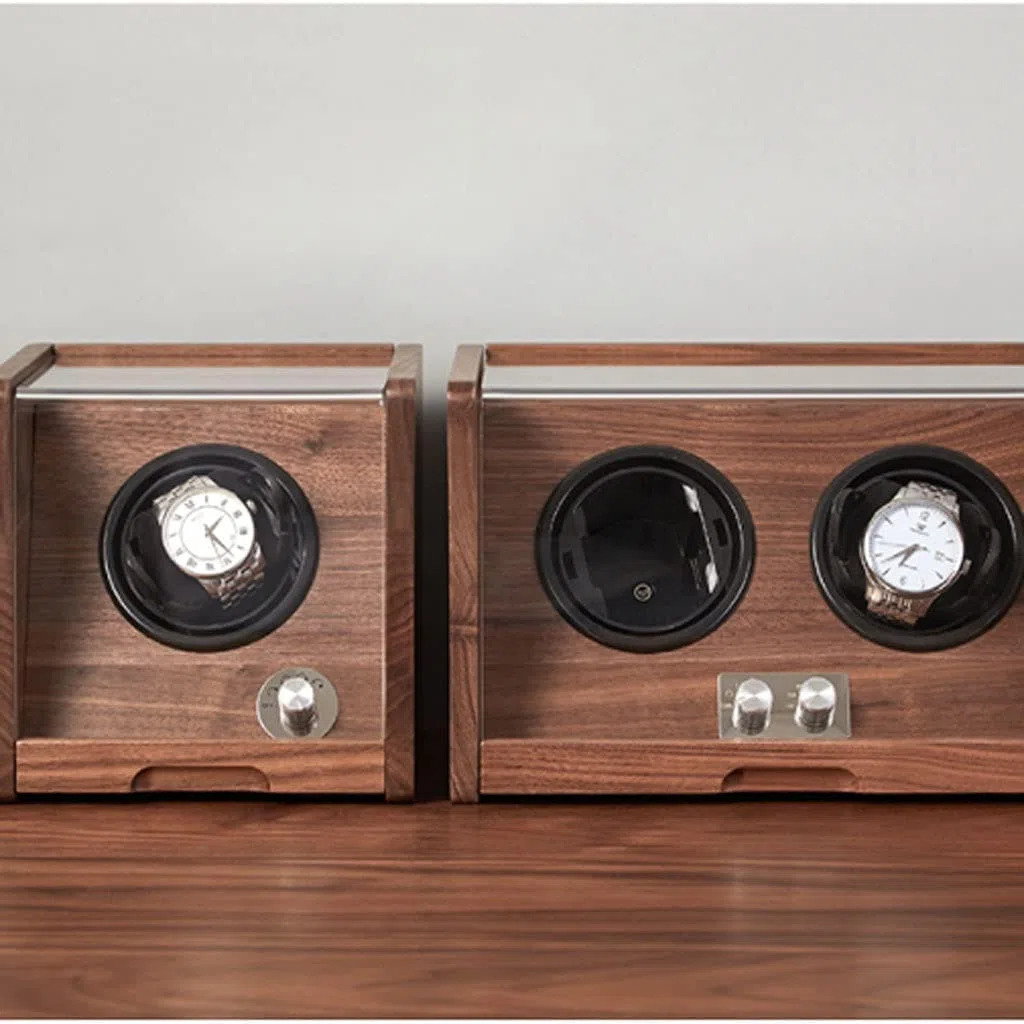 Uhrenbox Mit Transparentem Deckel, Schmuckkästchen Aus Holz, Schlichte Aufbewahrungsbox Im Retro-Stil, A-2 Epitop,A-1 epitope