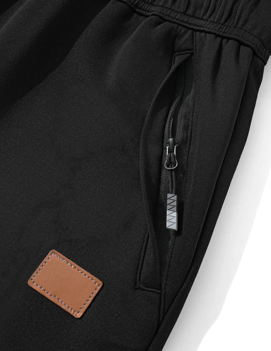 TARAINYA Jogginghose Herren Zipper Baumwolle Sweatpants Jogginghosen Jogger Trainingshose mit Taschen