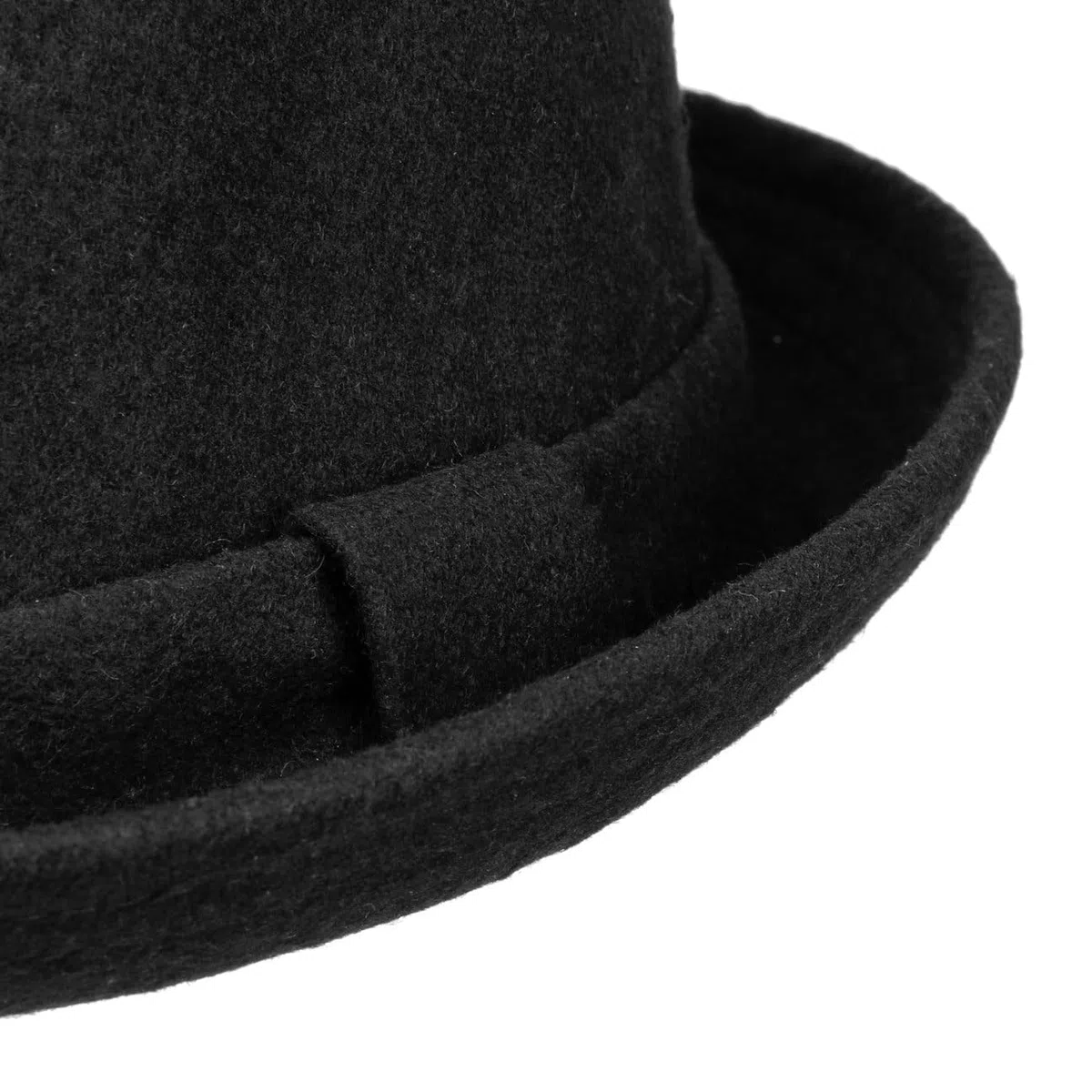 Lipodo Diamond Crown Herringbone Wollhut Pork Pie Fedora mit Innenfutter Stoffhut Damen Herren Sommer Winter