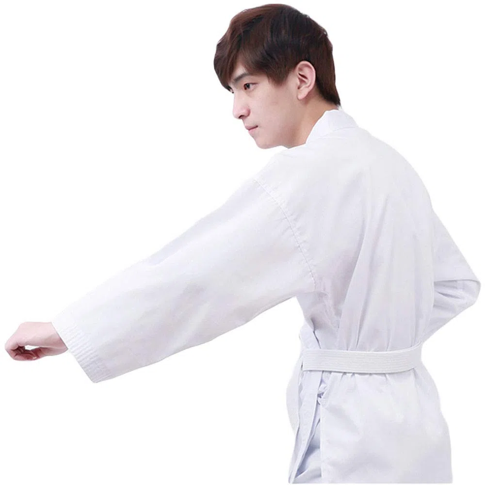 G-LIKE Karate Judo Anzug Kleidung - Kampfkunst Judogi Aikido Keikogi Jiu Jitsu Taekwondo Bando Kung Fu Outfit Training Uniform Kostüm Set Jacke Hose Freier Gürtel für Männer Frauen Kinder