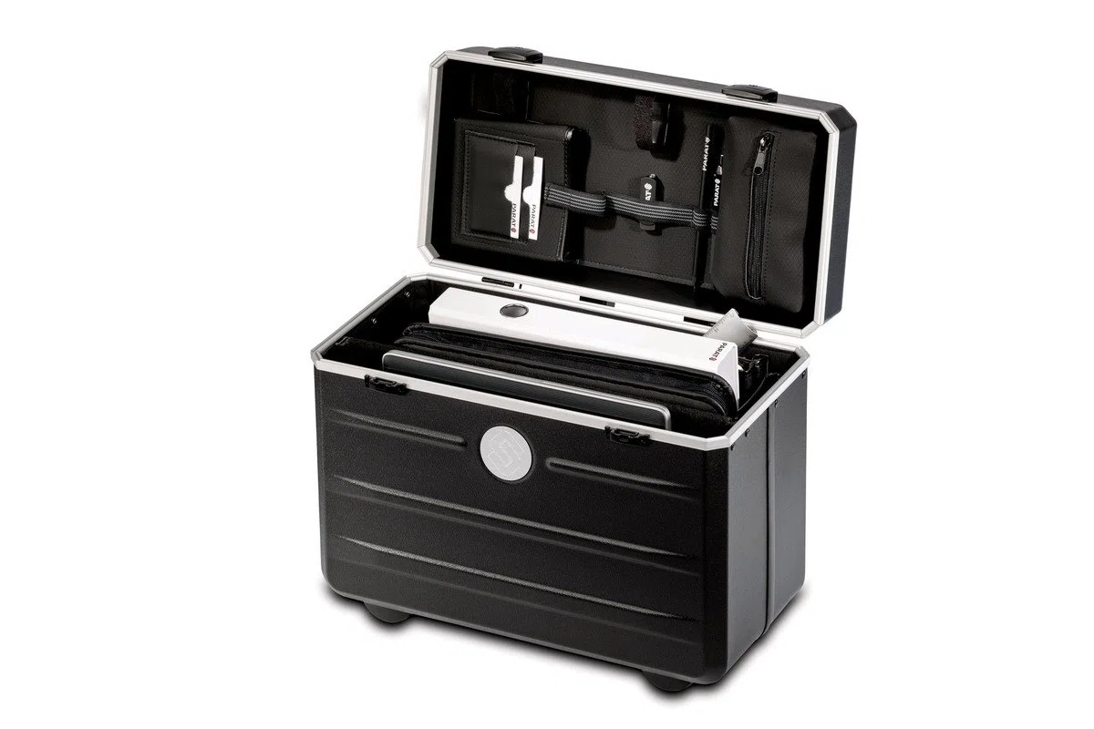 Parat Arbeitstasche PARADOC TronX (mit gepolstertem Notebookfach, Dokumentenfach; Rollen, Material: X-ABS-Kunststoff; schwarz (leer - ohne Inhalt))