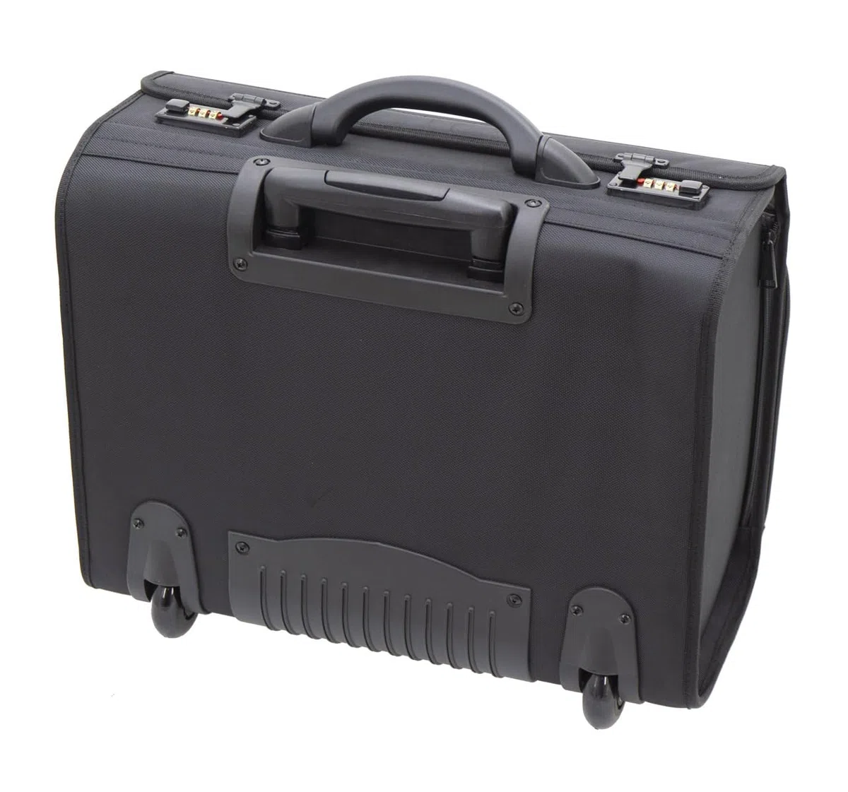 Pilotenkoffer Aktenkoffer Unisex Lehrerkoffer Trolley 47 cm Schwarz