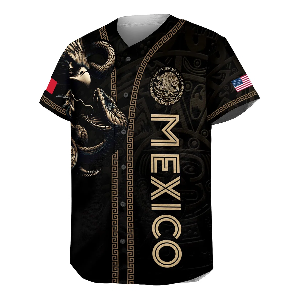 Mexikanisches Baseballtrikot, Mexiko-Trikot für Herren, mexikanische Baseball-Trikots für Herren