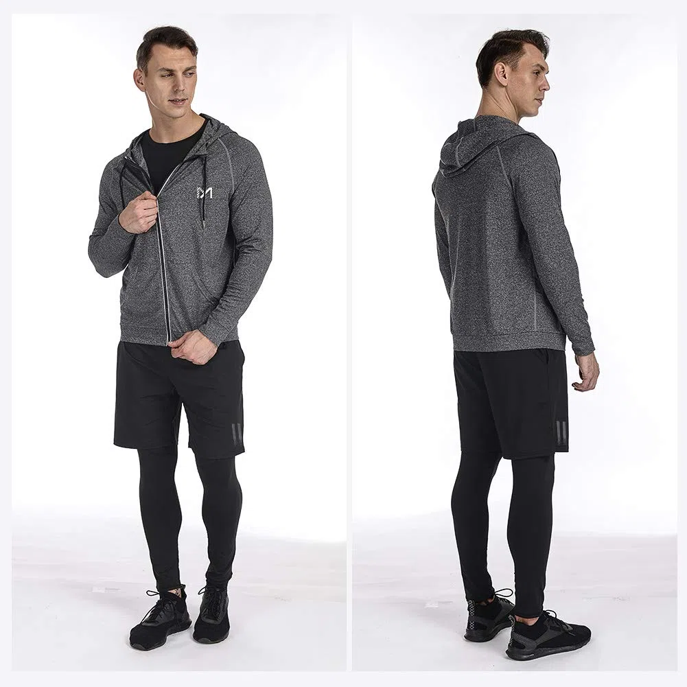 MEETYOO Kompressionsshirt Herren, Leggings Sport Laufhose Funktionsshirt Männer Kompressionshose Funktionswäsche für Running Gym Fitness