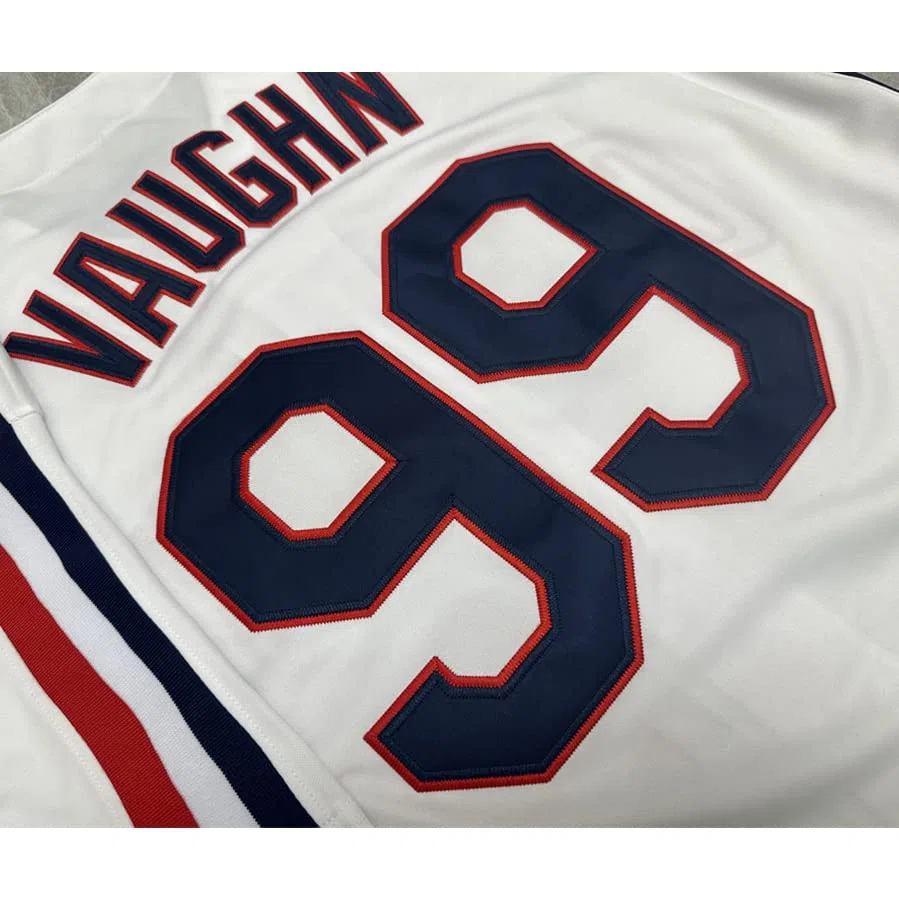ZXCVB Herren #99 Ricky Vaughn Trikot 90er Jahre Hip Hop Kleidung Film Baseball Trikot genäht
