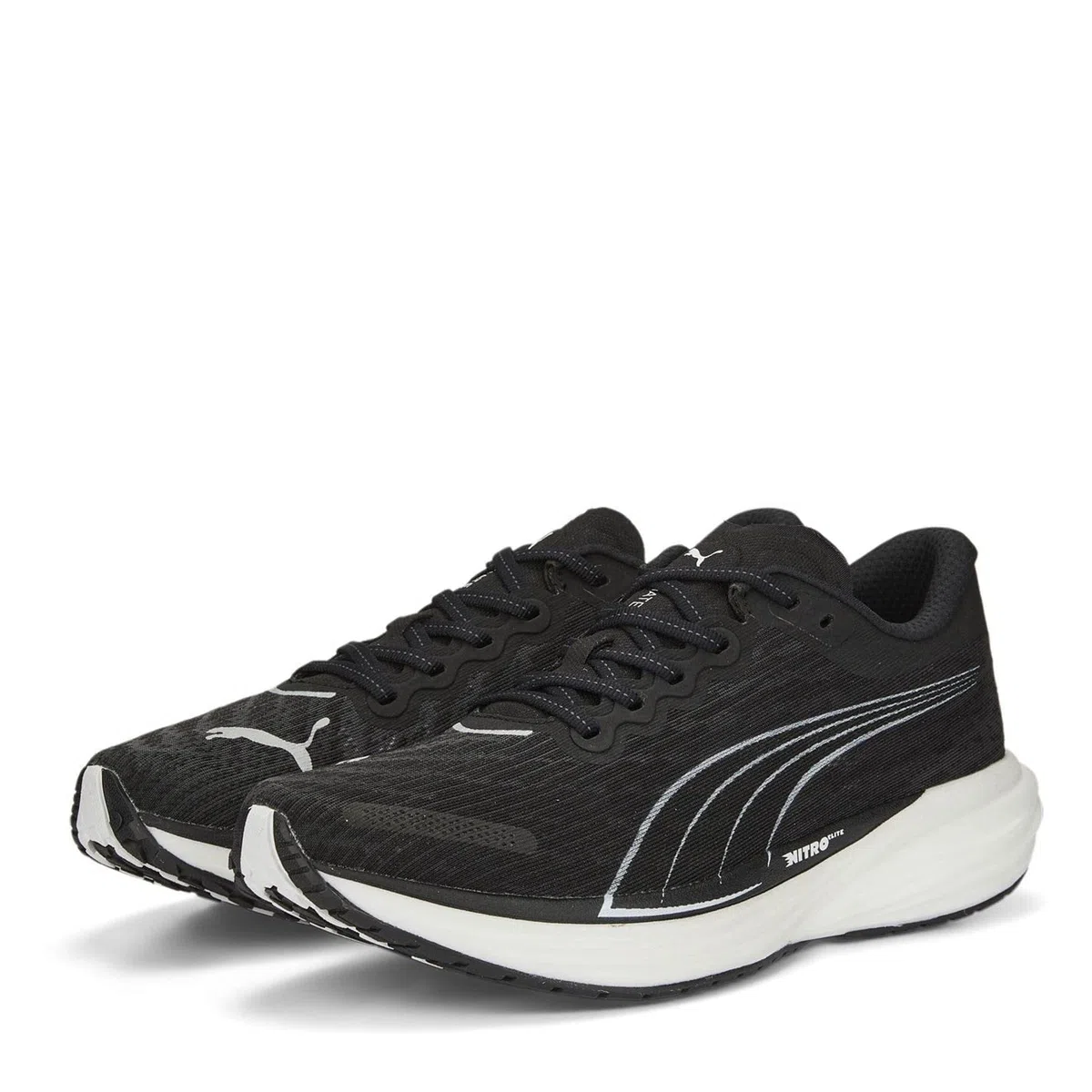 PUMA Deviate Nitro 2 Herren Laufschuhe, Schwarz, 46 EU