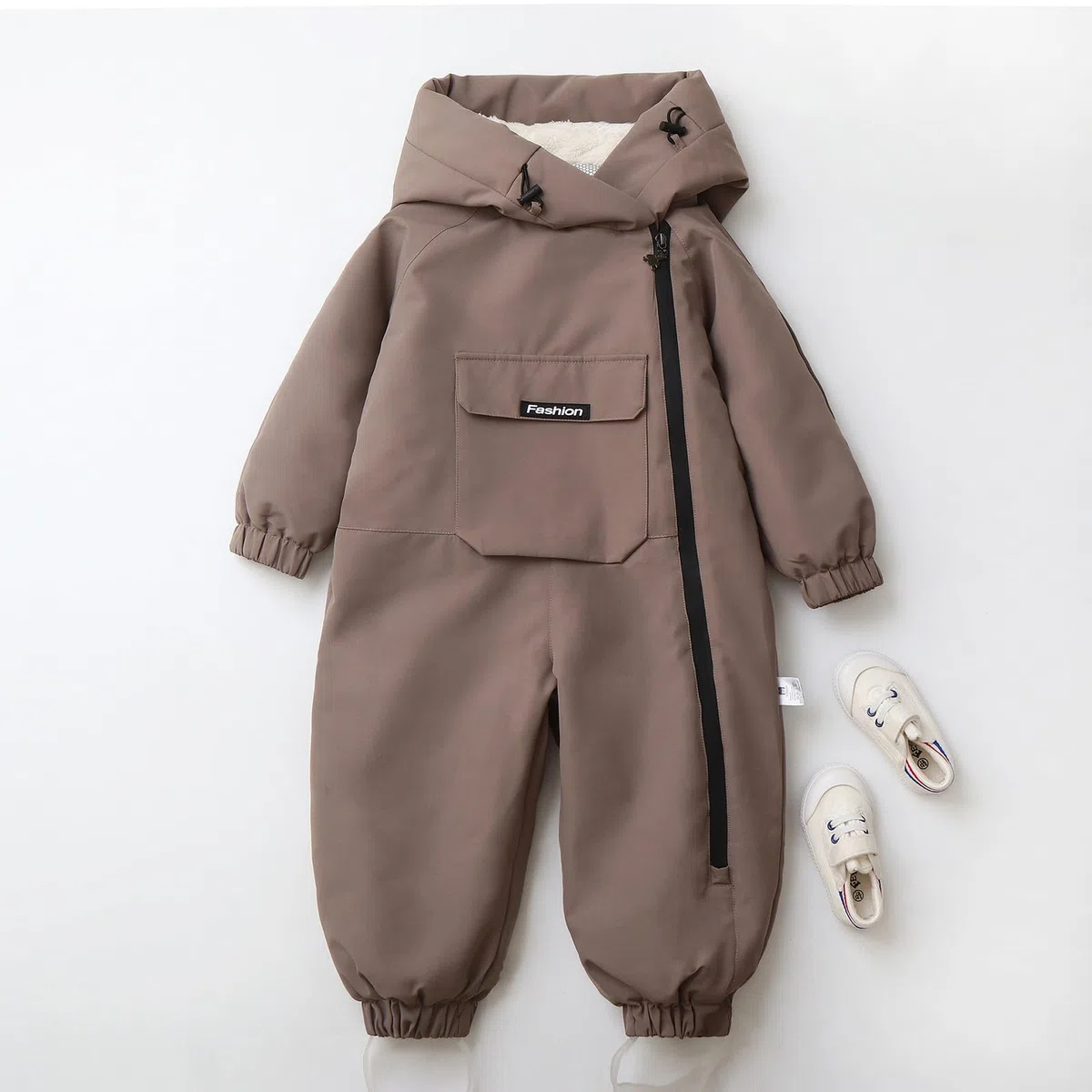 Generisch Schneeanzug Mädchen Jungen Skioverall Winter Warme Skianzug Kinder Plüschfutter Gefüttert Fleece Schneeanzug Winddichter Outdoor Sport Overall Schneeoverall Skibekleidung