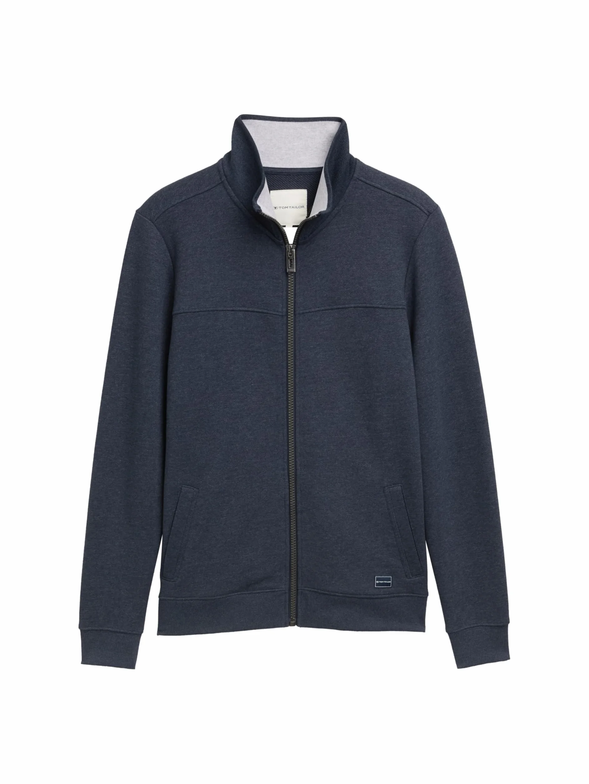 TOM TAILOR Herren Sweatjacke mit Stehkragen