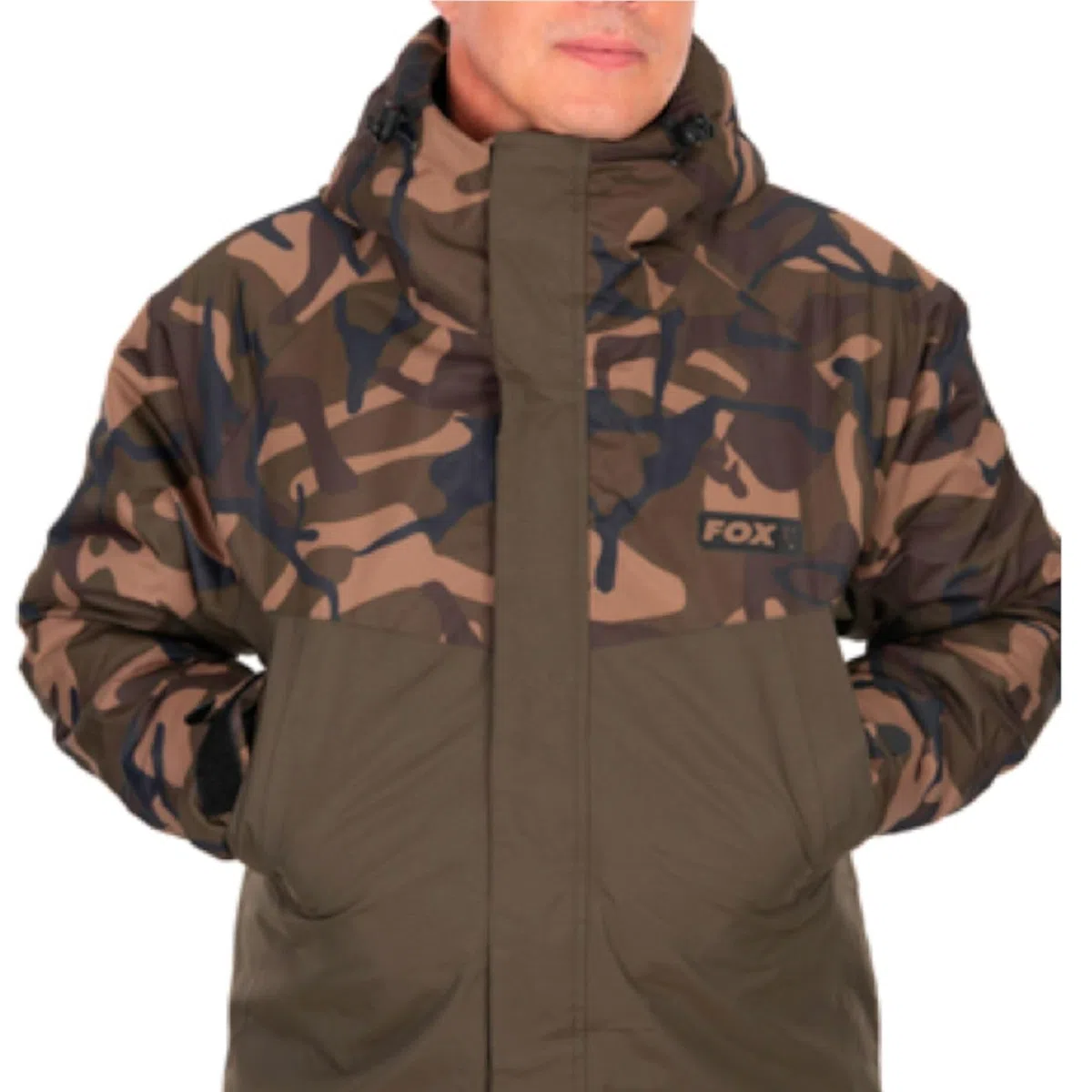 Fox Khaki/Camo Wintersuit - Thermoanzug, Angelanzug, Regenanzug für Angler
