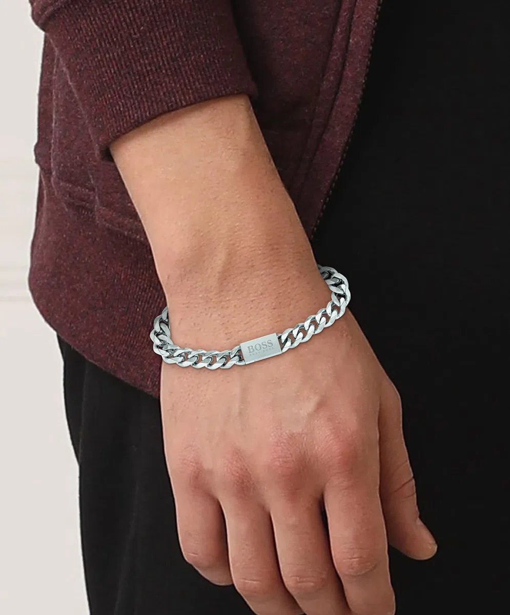BOSS Jewelry Gliederarmband für Herren Kollektion CHAIN LINK verfügbar aus 2 Grösse