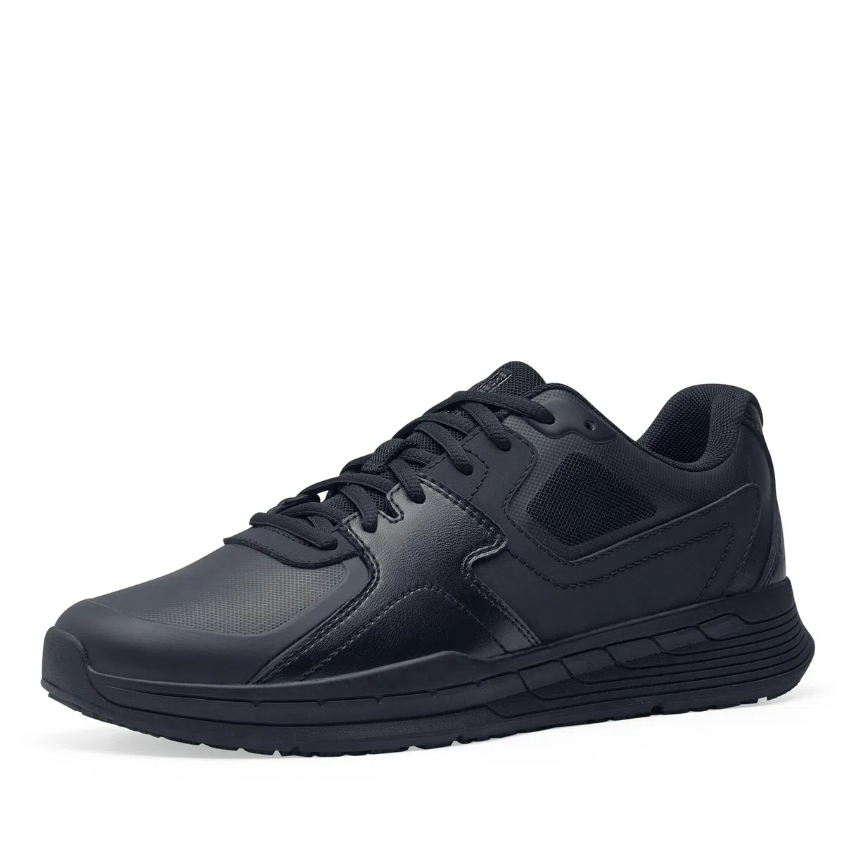 Shoes For Crews Unisex rutschhemmende Arbeitssneaker – Bequem, weiches Leder, Spritzschutz, OB E SRC, ideal für Gastronomie und Küchen für Kellner und Koch, Sicherheitsdienst, Einzelhandel – Condor II