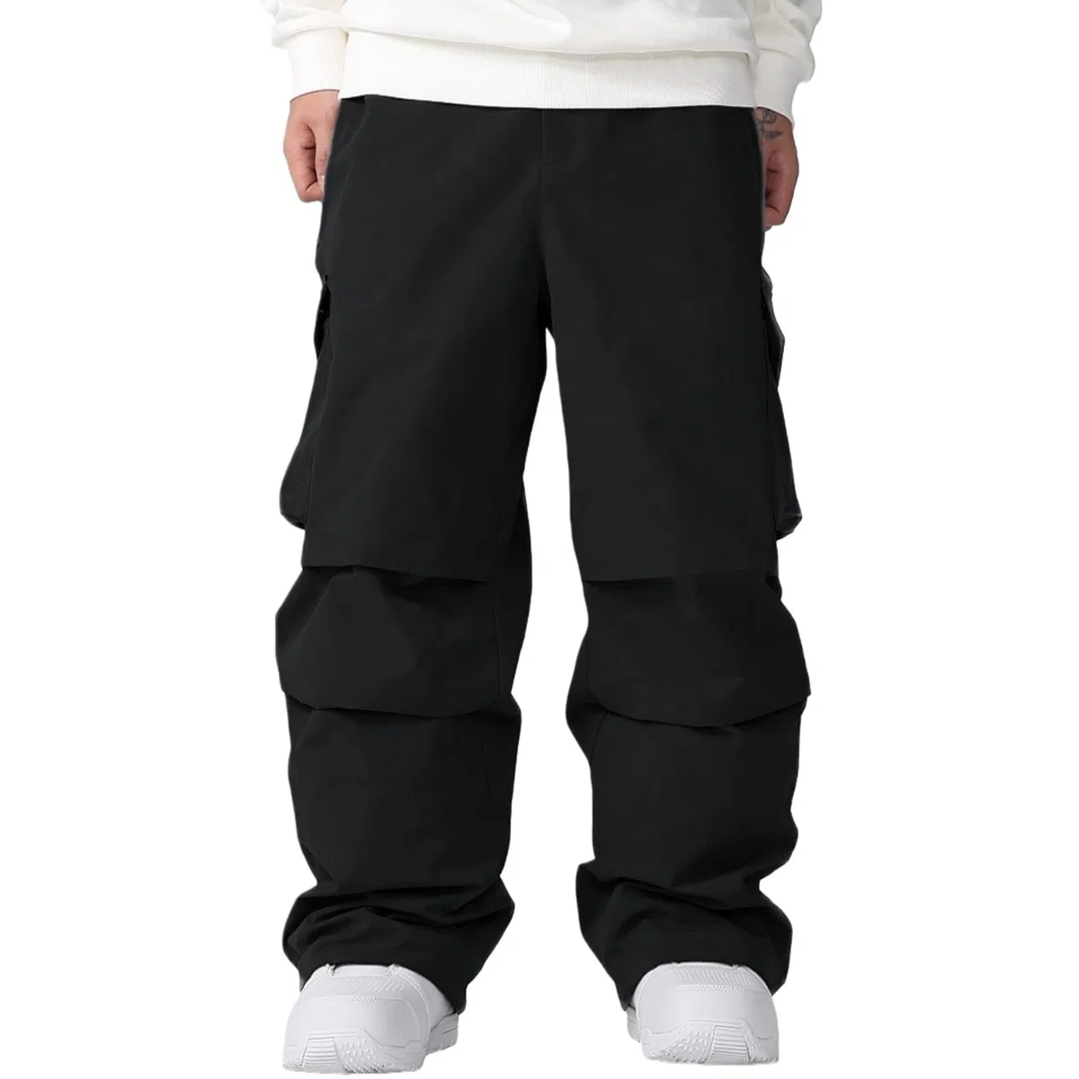 ALSOGO Herren Damen Skihosen Baggy Snowboardhose Isoliert Oversize Schneehose Skihose für Outdoor- Wasserdicht Winddicht Atmungsaktiv