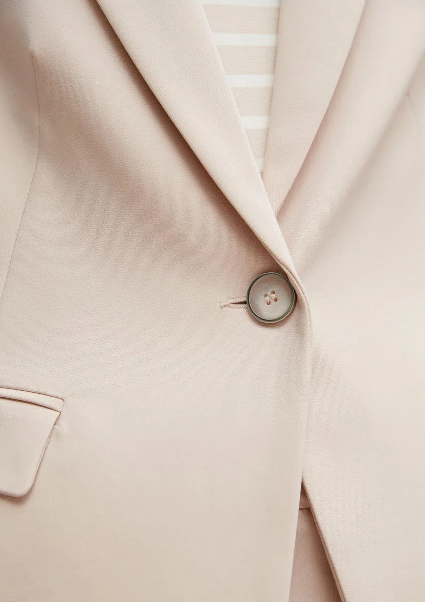 Comma Taillierter Blazer aus Baumwollmix