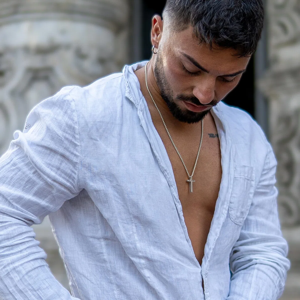 SERASAR Premium Halskette Herren [Lord] | Rostfreier 316L Chirurgenstahl | Wasserfest | Stabile Kette | Sicherer Verschluss | Drei Farben | Inklusive Schmuckschachtel