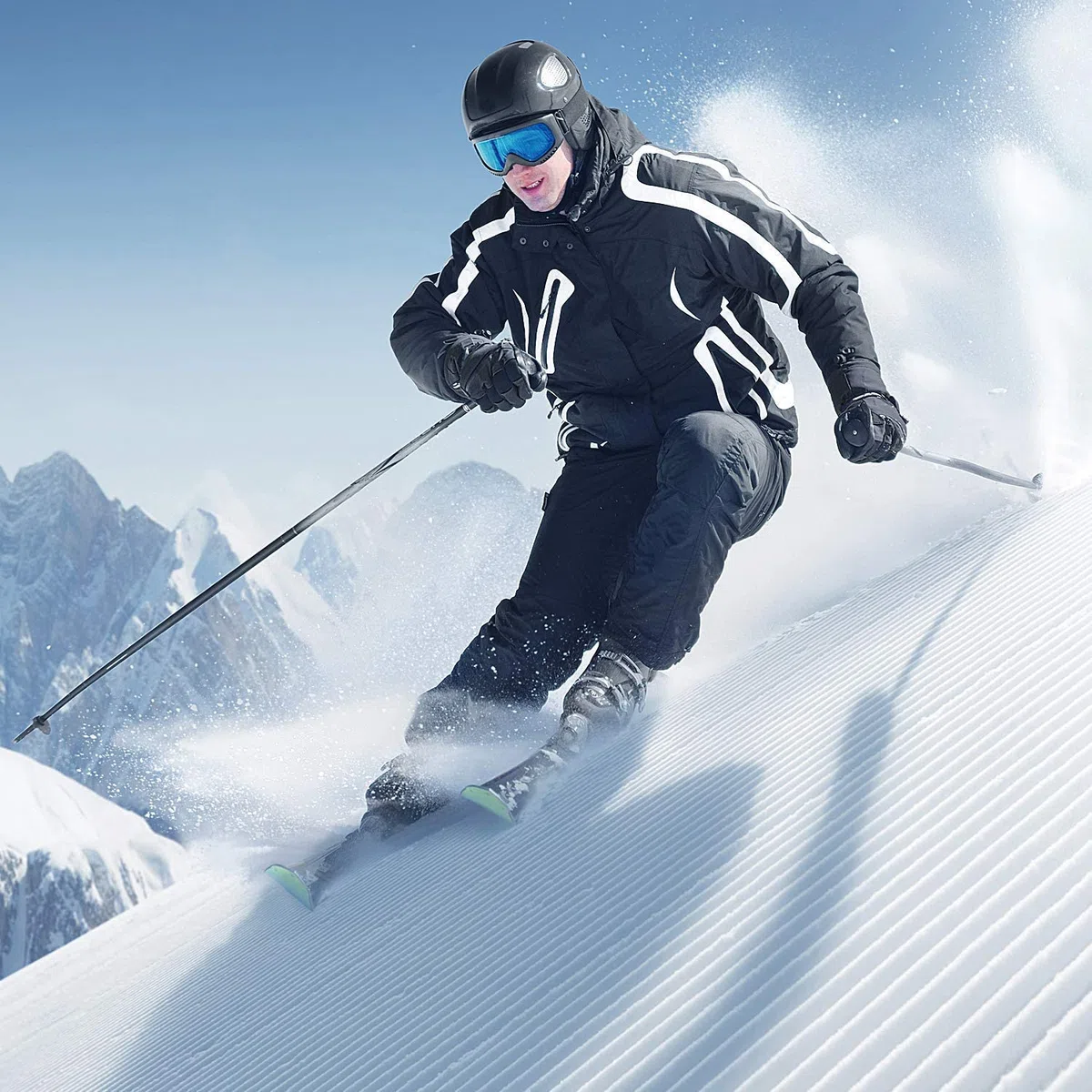 Sportneer Herren Skihose Wasserdicht Wanderhose Softshellhose Winddicht Outdoorhose Warm Gefüttert Winter Snowboardhose Trekkinghose Thermohose Hosenträgerhose