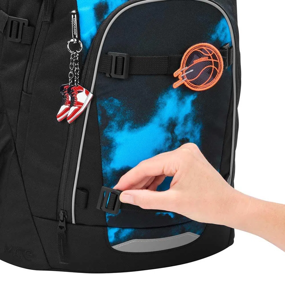 coocazoo MATE Schulranzen-Set 3tlg für Mädchen und Jungen ab der 4. Klasse mit Rucksack. Schlamperetui und Sportbeutel (Mystic Clouds V2)