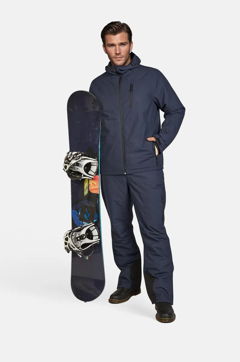Weichers Skianzug Gr.M-XXL Herren Skijacke Skihose Schneeanzug Pants mit Kapuze Winddicht Wasserdicht Skifahren Schnee