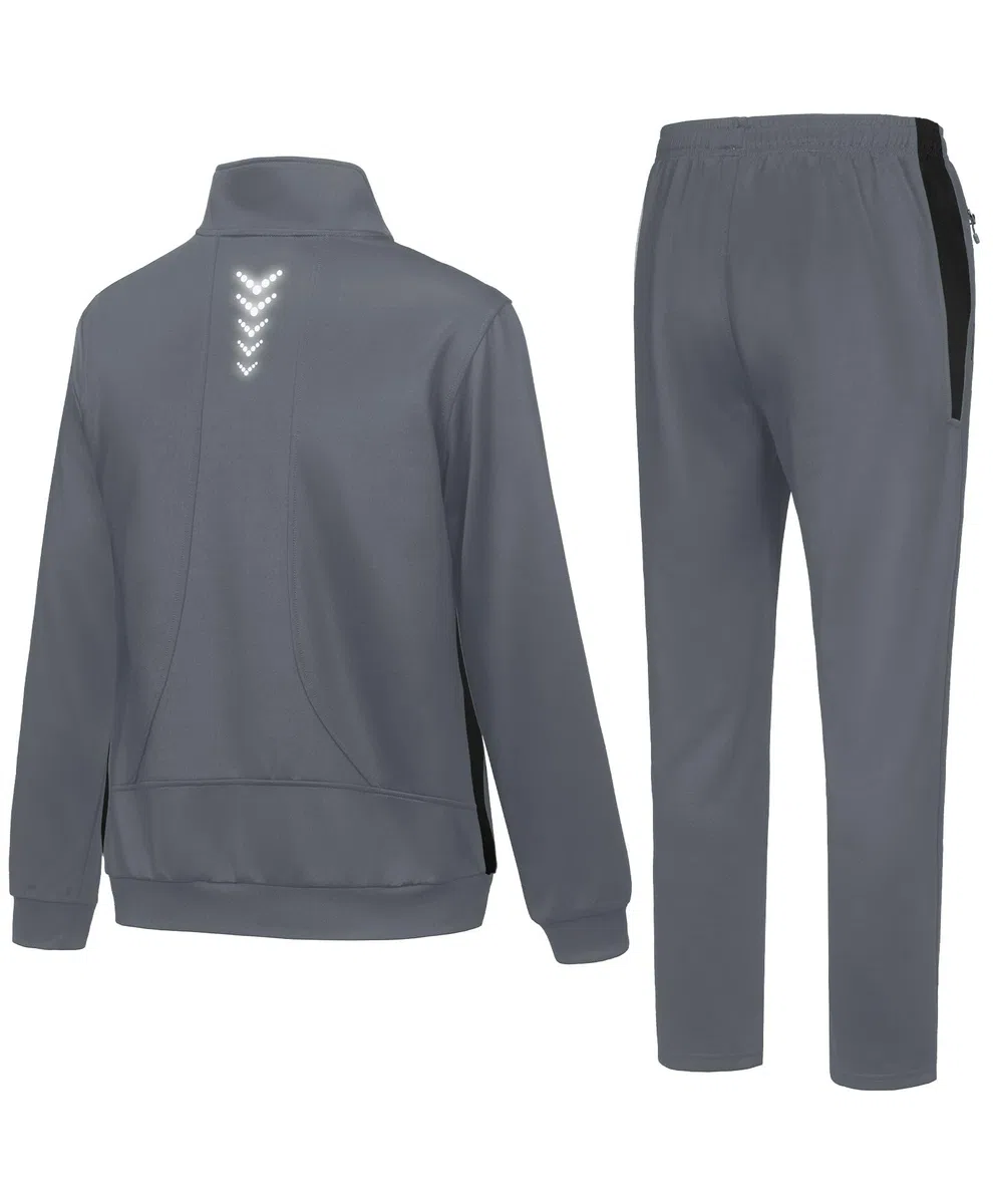 Little Donkey Andy Herren Trainingsanzug Jogginganzug Set Lässig Leichter Sportanzug mit Vollverschluss Jacke & Hose für zu Hause, Freizeit und Gym