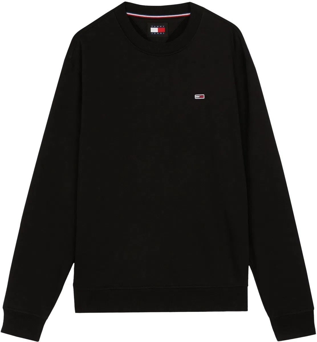 Tommy Jeans Herren Sweatshirt Regular Fit Flag Fleece Rundhalsausschnitt