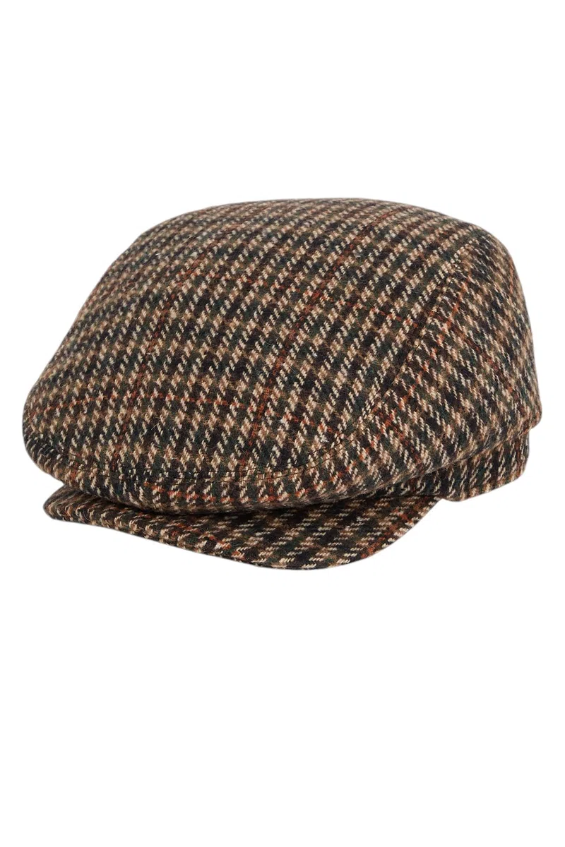 King Louie Damen Schiebermütze mit Wolle-Anteil Check Cap Peaky